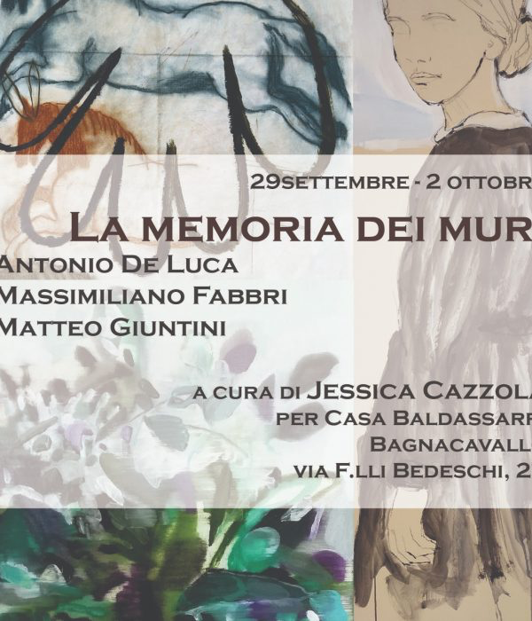 ‘La memoria dei muri’ – Antonio De Luca, Massimiliano Fabbri, Matteo Giuntini